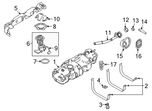 2017 Lincoln Navigator Fuel Supply Diagram