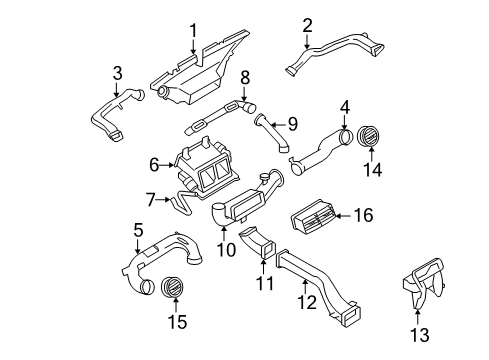 2009 Ford Explorer Ducts Diagram