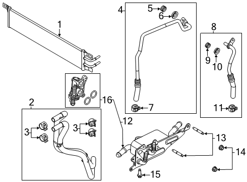 2021 Lincoln Corsair Oil Cooler, Transmission Diagram 2 - Thumbnail