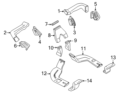 2016 Ford Transit Connect Ducts Diagram