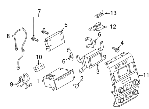 2016 Ford F-150 Unit - Central Processing Diagram for FL3Z-14D212-ED