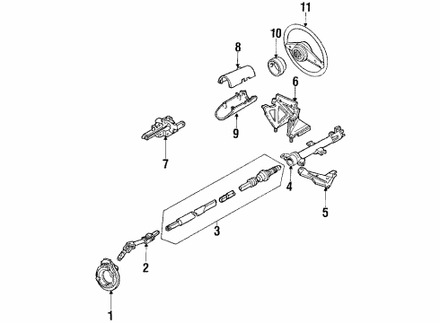 1985 Ford Escort Steering Column Diagram