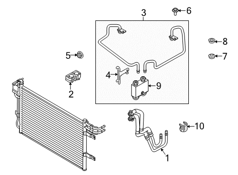 2012 Lincoln MKT Tube Assembly Diagram for DT4Z-7R081-A