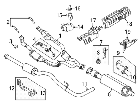 2021 Ford Transit-250 EXTENSION - EXHAUST PIPE Diagram for LK4Z-5202-H