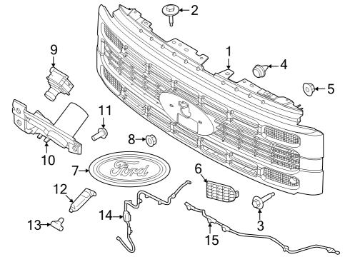 2023 Ford F-350 Super Duty Parking Aid Diagram 5 - Thumbnail