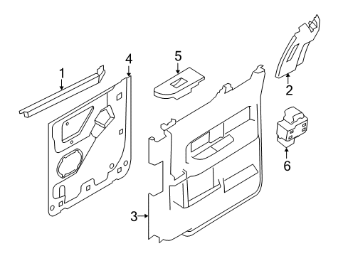 2012 Ford F-150 Rear Door Diagram 6 - Thumbnail