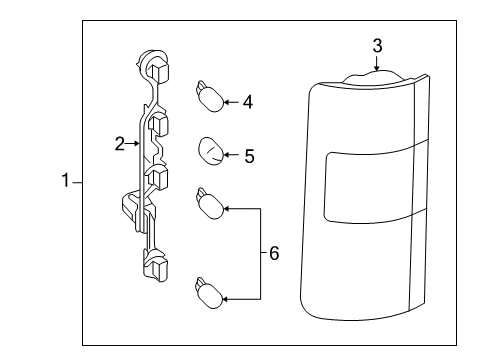 2011 Ford Transit Connect Combination Lamps Diagram