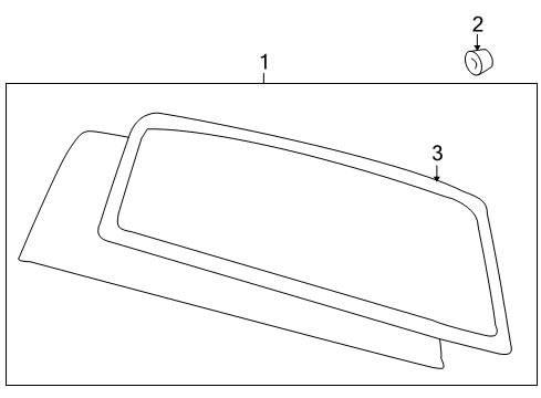 2014 Ford F-150 Back Glass, Body Diagram 4 - Thumbnail