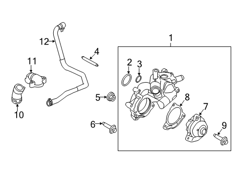 2009 Mercury Mariner Water Pump Diagram 3 - Thumbnail