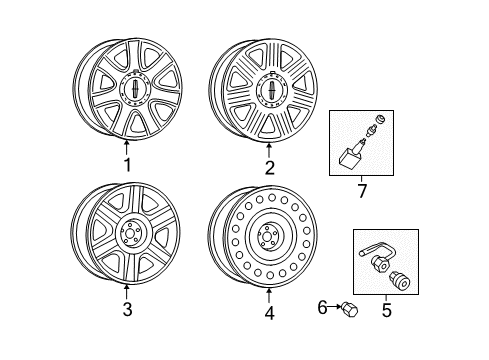 2004 Lincoln Aviator Wheels Diagram