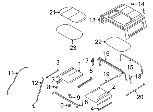 2021 Ford Bronco Nut Diagram for -W520101-S450B