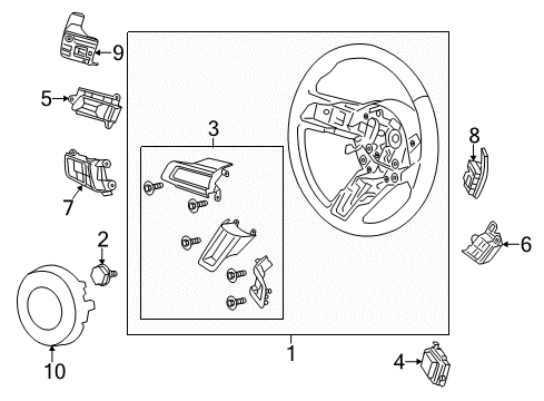 2016 Ford Mustang Sensor Assembly - Speed Diagram for FR3Z-9E731-C