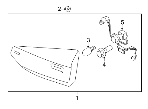 2019 Ford Fusion LAMP ASY - REAR, STOP AND FLAS Diagram for KS7Z-13405-K