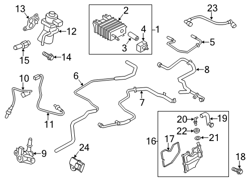 2016 Ford Fusion EGR System, Emission Diagram 1 - Thumbnail