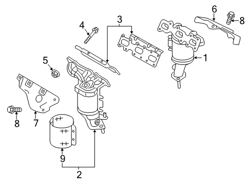 2020 Lincoln Continental Exhaust Manifold Diagram 3 - Thumbnail