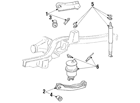 1986 Lincoln Mark VII Spring Diagram for 3U2Z-5580-CA