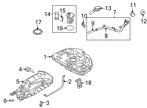 2010 Lincoln MKZ Fuel Supply Diagram