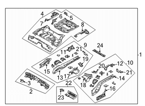 2023 Ford Bronco Sport REINFORCEMENT - SEAT BELT Diagram for LX6Z-7861270-A