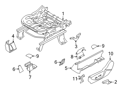 2017 Ford C-Max Tracks & Components Diagram 1 - Thumbnail