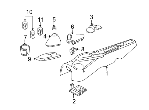 2006 Ford Focus Center Console Diagram