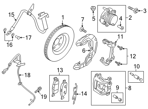 2018 Lincoln Continental Front Brakes Diagram