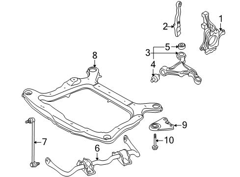 2007 Ford Five Hundred Frame Assembly Diagram for 7G1Z-5C145-AA