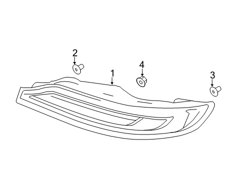 2015 Lincoln MKC Tail Lamps Diagram