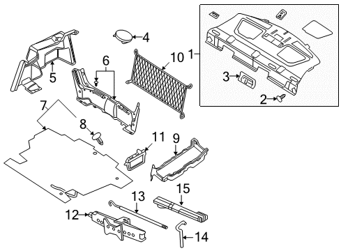 2006 Mercury Milan Interior Trim - Rear Body Diagram