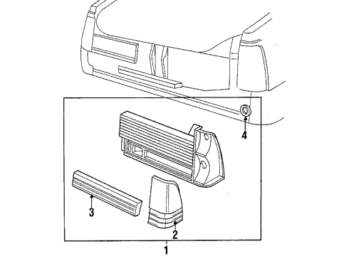 1984 Mercury Topaz Tail Lamps Diagram