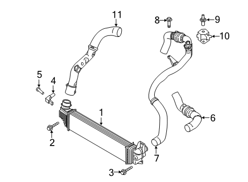 2018 Ford Fusion Intercooler, Cooling Diagram 3 - Thumbnail