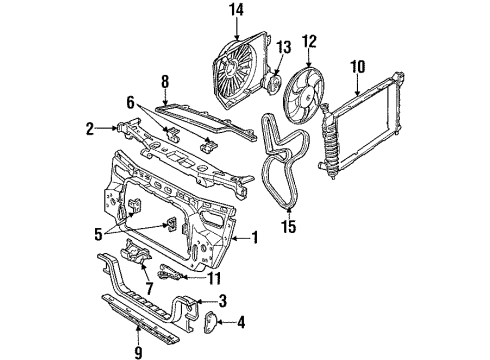 1994 Mercury Sable Belts & Pulleys, Maintenance Diagram 1 - Thumbnail