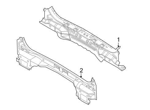 2023 Ford Bronco Sport Rear Body Panel Diagram