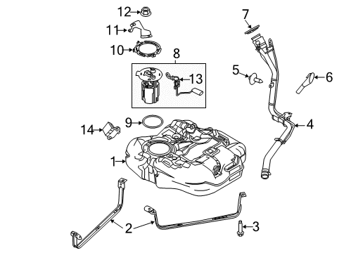 2014 Ford Focus Fuel Supply Diagram