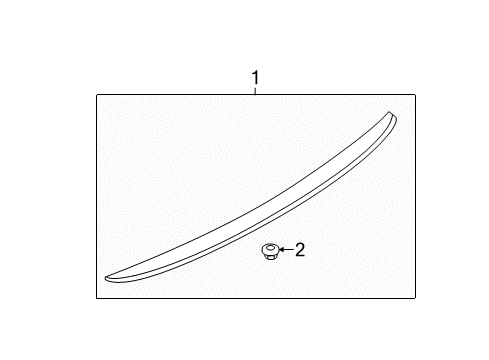 2015 Ford Fiesta Trunk Lid - Spoiler Diagram