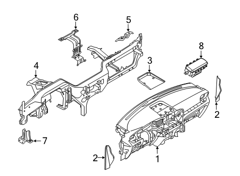 2023 Ford Police Interceptor Utility Instrument Panel Diagram 2 - Thumbnail