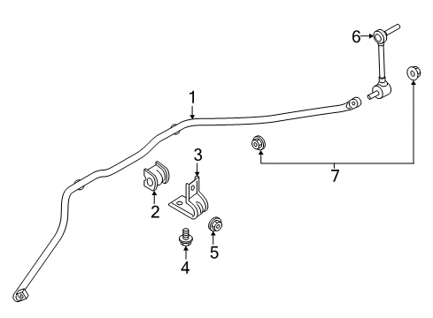 2019 Ford EcoSport Rear Suspension, Control Arm Diagram 4 - Thumbnail