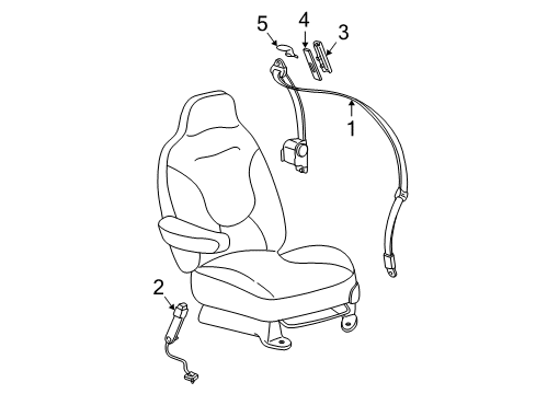 2004 Lincoln Navigator Seat Belt Diagram