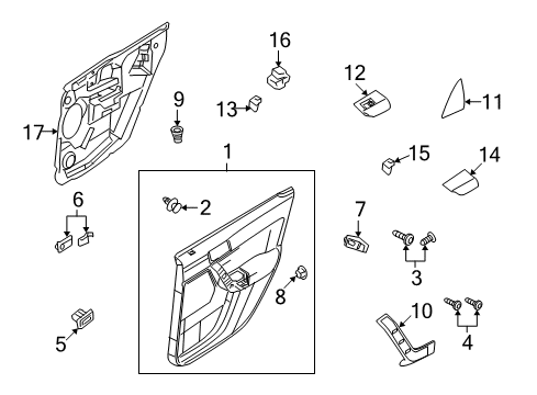 2008 Ford Focus Cover Assembly Diagram for 8S4Z-54275A18-AA