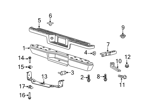 2000 Ford Ranger Bolt Diagram for -N807717-S