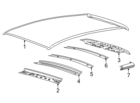 2017 Ford Escape Roof & Components Diagram 2 - Thumbnail