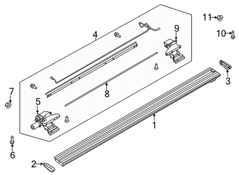 2023 Ford F-150 BRACKET Diagram for ML3Z-16A507-B