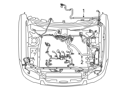 2008 Ford Escape Wire Assembly Diagram for 8L8Z-12A581-AA