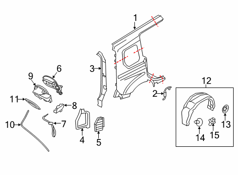 2016 Ford Transit Connect Housing - Fuel Tank Filler Pipe Diagram for DT1Z-5427936-E