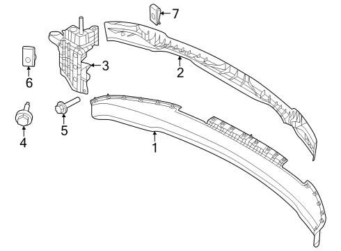 2023 Ford F-150 Bumper & Components - Front Diagram 6 - Thumbnail