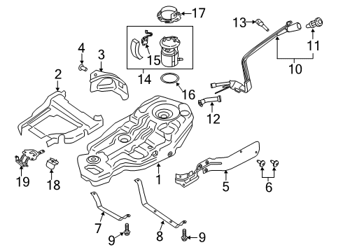 2023 Lincoln Aviator Fuel System Components Diagram