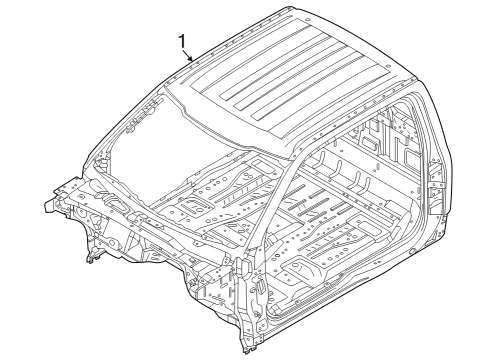 2023 Ford F-250 Super Duty Cab Assembly Diagram 3 - Thumbnail