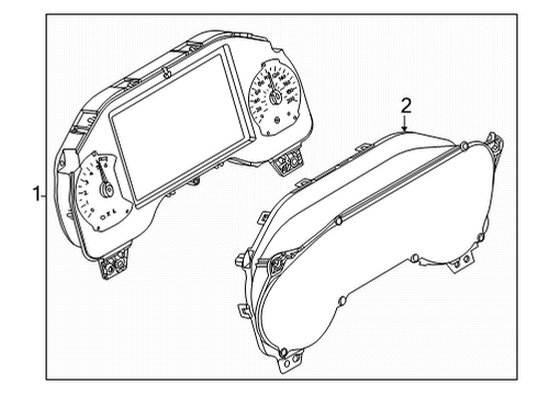 2022 Ford E-350 Super Duty Cluster & Switches Diagram