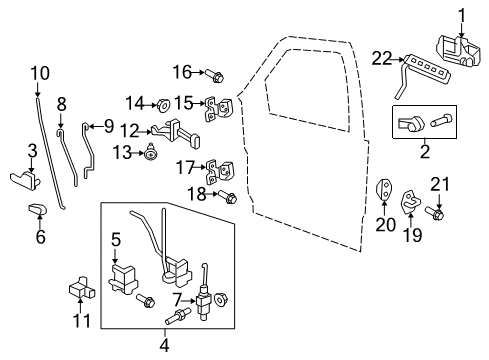 2015 Ford Expedition Front Door Diagram 3 - Thumbnail