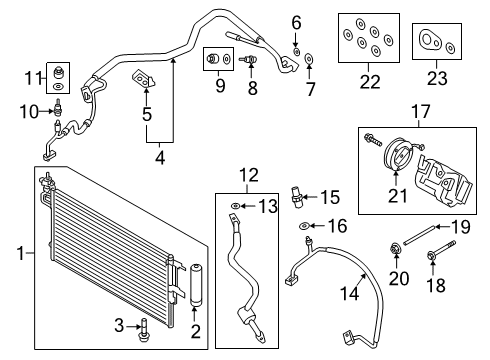 2023 Ford Transit Connect A/C Compressor Diagram