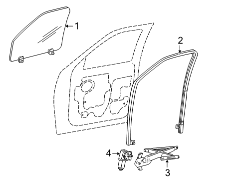 2003 Ford Expedition Front Door Diagram 1 - Thumbnail